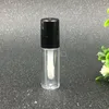 08ml mini boş açık dudak parlatıcı tüp 50x13mm siyah gümüş altın kap plastik dudak balsamı şişe ruj örnek hediye konteyner nskuv