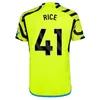 RICE G.JESUS ​​23 24 Långärmad gunners Havertz Soccer Jerseys J. Timber Saka 2023 2024 Kvinnliga fans Player Martinelli Football Shirt Men Kids Arsen Pre Match Equipment