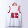 Açık Tişörtler Özel Basketbol Formaları No. 22 En Sevdiğimiz Ad Desen Nakit Atış Eğitimi Vintage Tops 230717