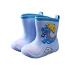 Rain Boots Dziecięcy dinozaur Dinozaur Niezlinowy wodoodporny dziewczyny Śliczne proste deszczowe buty wodne dla chłopców Four Seasons 230718