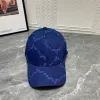 Street Baseball Cap Designer Casquette Womens Men Canvas Sport Caps Summer Hats Mens Justerable Letter Blue Bucket Hat Designers Outdoor Hat