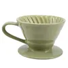 Filtres à café Céramique Hand Brew Filter Cup Conical Dripper Kit Appareil ménager Verser sur le support B