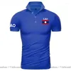 Heren T Shirts Laos Polo Mannen Korte Mouw Modemerk Shirt Laotiaanse Lao Kleding Land Vlag Ontwerp Katoen Natie team Tops Tees