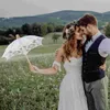 Зонтичные зонтичные кружевные зоны, свадебная свадебная невеста, винтажная вышиваемая вышива