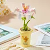 Blocks Flower Building Blocks Toys Potted Plant Compatible Classic Brick Assembly Toys Collection Gift Souvenir R230718