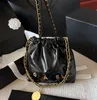 Großhandel echtes Leder Tasche Müllbeutel Designer 22Handtasche Frau Klassiker Perlenkette Umhängetasche Schultertasche Abendtaschen Clutch Totes Hobo Geldbörsen Brieftasche