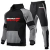 Tracksuits voor heren Beta Racing Motocross 2023 Tracksuit Hoodies Broek Running Autumn Sweatshirt Sport Joggers Joggers Twee stukken Pak