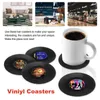 Table Mats Pads Musique Sous-verres Pour Boissons 4PCS Café Creative Drink Bars Cafés Home Party Office