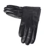 Five Fingers Gloves GOURS Winter Real Leather Gloves Men Black Genuine Goatskin Gloves Fleece Lined Warm Fashion Driving Mittens Arrival GSM043 230717