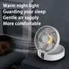 Fans Fans With Remote Control Portable Rechargeable Ceiling Usb Electric Folding Fan Night Light Air Cooler Home-appliance Home 230717