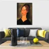 Обнаженная живопись Canvas Artmade Amedeo Modigliani из бургундийской женщины нефтяная работа современный домашний декор