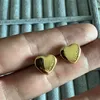 High Mirror Girls Original Branded Heart Love Solid Stud 316L из нержавеющей стали 18 тыс. Золотые мужчины Женщины буквы