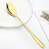Dinnerware Sets Mirror Korean Style 18/10 Set Stainless Steel Tableware Knife Fork Dessert Spoon Silverware Safe Cutlery
