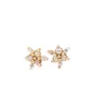 Studörhängen S925 Sterling Silver Dainty Pearl Snowflake Studs With Diamonds for Women