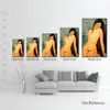 Figure féminine Toile Art Nude Bather Amedeo Modigliani Peinture Peint À La Main À L'huile Moderne Bureau Décor