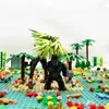 Blocos Partes da Floresta Tropical Animal Grama Verde Selva Arbusto Flor Árvore Plantas Blocos de Construção Faça Você Mesmo Monte Marcas Compatíveis Baseplate R230718