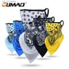 Cycling Caps Masks Men Skull Printed Bandana Cycling Face Cover Mask Ski Neck Gaiter Bicycle Running Hiking Tube Scarf Summer Cool Half Masks Women T230718