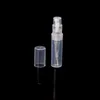 2 ml/2g tom klar plast mini parfymflaske dim spray prov penna contaier små parfymer atomiser sprayer injektionsbehållare nlubi