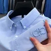 T-shirts pour hommes 100 chemises de créateurs haut de gamme en coton brodées à manches longues 2023Spring Tendance coréenne Vêtements de mode 230718