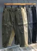 Herrbyxor 2023 Spring Mens Cargo Khaki Militära män Byxor Casual Cotton Tactical Black Pantalon Militaire Homme Q276