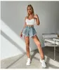 Women Denim Shorts Jeans Summer Beach Clothing Feminino Wide Leg Loose Short Femme Pantalones Cortos Ropa Mujer Fashion Clothes