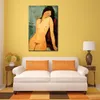 Female Figure Canvas Art Nude Bather Amedeo Modigliani Painting Hand Painted Oil Modern Office Decor