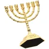 Candle Holders Desktop Candlesticks Ornaments Table Small Zinc Alloy Menorahs Adornment Holy Land Gifts