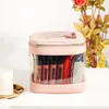 Kosmetiktaschen-Etuis Rownyeon Pink Clear Makeup Bags Kosmetikkoffer zur Aufbewahrung von Lippenstift-Make-up-Koffer 230717