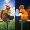 Garden Decorations Solar LED Light Outdoor Waterproof Owl Squirrel Animal Modeling Lawn Decoration Lighting 230717