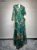 Ethnic Clothing Ramadan Robe Dresses For Women 2023 Elegant Long Sleeve Embroidery Evening Party Dubai Abaya Muslim Casual Dress 230718
