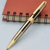 Hochwertige neue Schwarz -Gold -Streifen Roller Ball Stift Kugel Stifte Brunnen Stift Ganzes Geschenk 2802