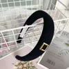 Women Brand Designer Double Letter Printing Pattern Hairband Headband High-end Luxury Pure Cotton Hairhoop Wash Face Hairpin Headwear Hair Accessories