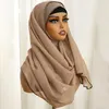 Cachecóis Modal Espumante Hijab Cachecol Para Mulheres Muçulmanas Xaile Elástico Fácil Hijabs Simples Lenço de Cabeça Mulher Africana Turbante Ramadã