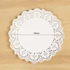 Ensembles de literie 100 pièces blanc rond dentelle napperons papier napperon gâteau tapis bricolage artisanat cadeau emballage mariage fête d'anniversaire Table