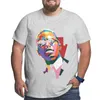 Herrpolos malcolm x t-shirt stor storlek kort ärm t skjortor för män pack