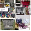 Autumn Fashion Designer Sunflower Plaid Style New Color Colthes Accessorie 3PC Set Floral Print Glitter Bottom Tote262n