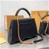 トップの女性Capucines BBデザイナーショルダーバッグクロスボディバッグAurillon Leather Handbags Woman Mini Bag Luxury Pures Handbag Capucines Totes Fashion Dame Bag M59440