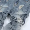 Damen Jeans Distressed Washed Ripped Holes Denim Für Frauen Männer Goth Hosen Streetwear Ausgefranste Ästhetische Winterkleidung Grunge Kleidung