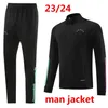 22 23 24 24 Bayern Long Zipper Dorosły Dorosły dla dzieci przetrwanie kurtki 2023 2024 Sane Lewandowski Gnabry Muller Kimmich Football Jackets Soccer Training Traint