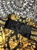 Spring and Summer New Men's Printed Shorts Light Luxury Brand Quality Design Black Gold Baroque Shorts