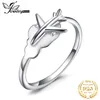 JewelryPalace Airplane 925 Sterling Silver Ringオープン調整可能な積み上げ可能なファッションリング女性用イエローゴールドローズゴールドメッキ