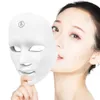 Dispositivos de cuidados faciais 7 cores máscara de LED Pon terapia antiacne remoção de rugas rejuvenescimento da pele clareamento spa máquinas-ferramentas 230617