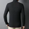 Męska marka swetra merino wełna turtleeck SWEATK MEN Odzież Odzież jesienna zima czysty kolor Slim Grube kaszmirowe pullover Z3016