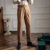 Costumes pour hommes 2023 luxe droit affaires décontracté hommes pantalons de haute qualité concepteur printemps automne élégant mâle loisirs longs pantalons formels P14