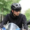 Hełmy motocyklowe mężczyźni kobiety rowerowe hełm z gogle tylnych słonecznych soczewek rowerowy rower e-rower e-rower
