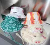 Wide Brim Hats Bucket Hats New Summer Fisherman Hat Raw Edge Hang Rope Sun Protection Sun Hat Big Brim Metal Letters