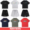 Designer Herren T-Shirts Paare drucken Brief Trapstar T-Shirt schwarz und weiß grau Regenbogen Farbe Sommer Sport Mode Kurzarm Rundhals T-Shirt