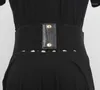 Belts Women's Runway Fashion Elastic PU Leather Cummerbunds Female Dress Corsets Waistband Decoration Wide Belt R105
