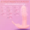 Vibrators Rotating Vibrator Thrusting Telescopic Dildo Vagina G Spot Massage Clitoris Stimulator Masturbator Female Sex Toy For Women 230718