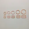 Sewing notions bra rings and sliders strap adjustment buckle in rose gold304n